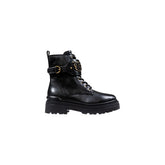 PINKO Black Leather Ankle Boots - EU40/US10