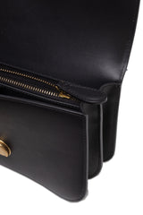 PINKO Black Leather Love Bell Classic Shoulder Bag - Shoulder Bags