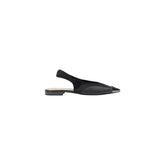 PINKO Black Leather Sandal - EU36/US6