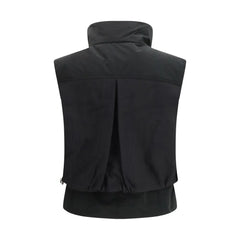 PINKO Black Nylon Sleveless Jacket