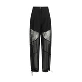 PINKO Black Polyester Casual Pants - Pants