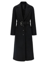 PINKO Black Polyester Coat - IT44