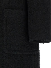 PINKO Black Polyester Coat - IT44
