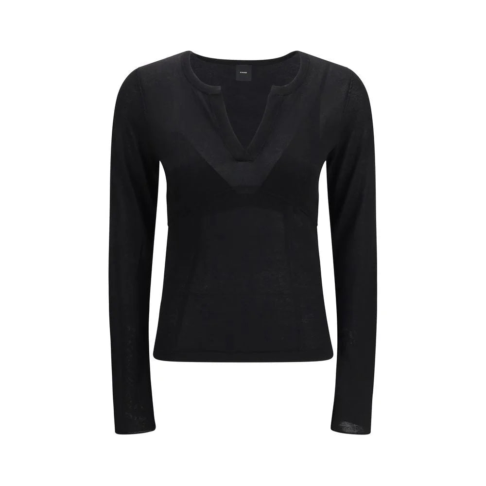 PINKO Black Viscose Sweatshirt