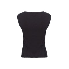 PINKO Black Viscose Women Top - IT40|S
