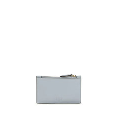 PINKO Blue Calf Leather Bos Taurus Wallet