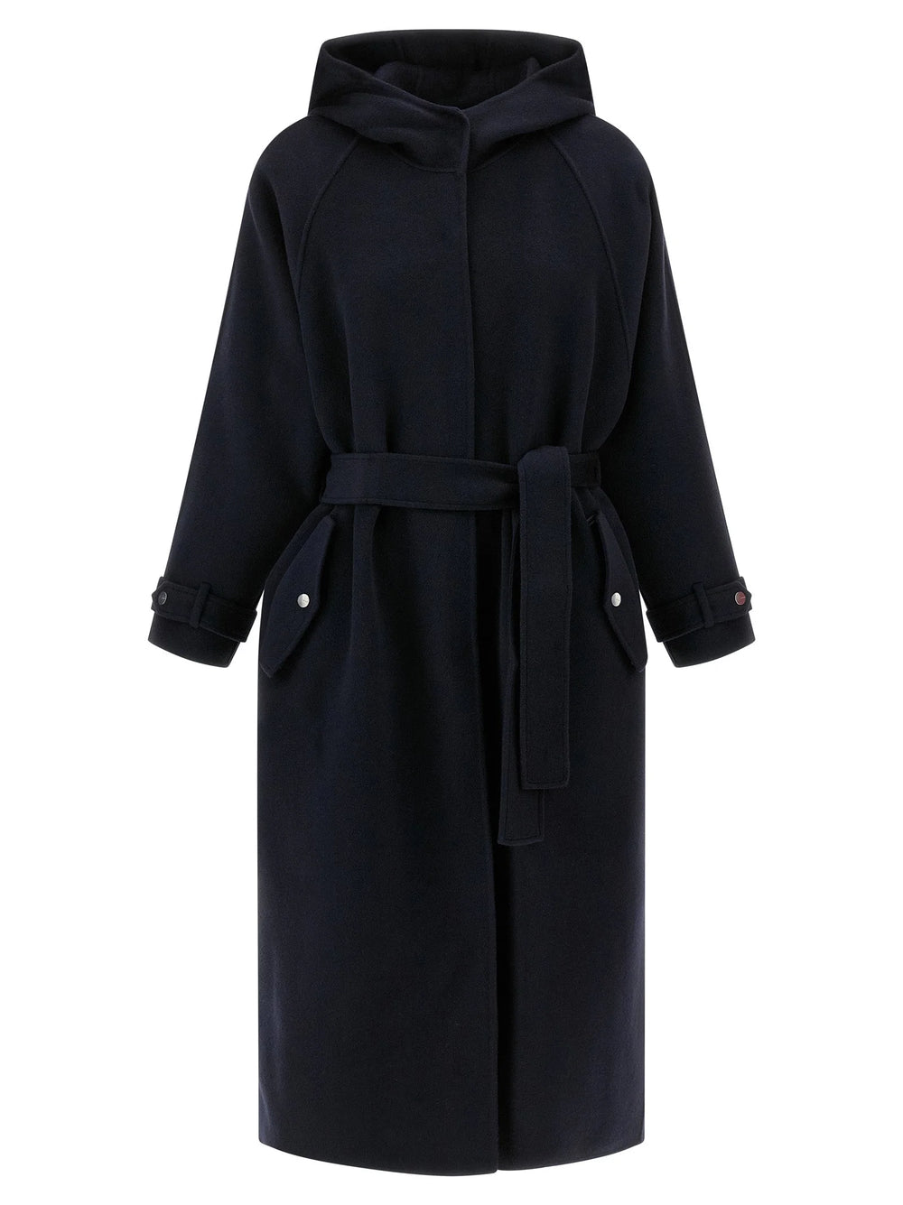 PINKO Blue Polyamide Coat - S