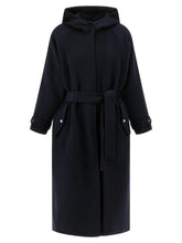 PINKO Blue Polyamide Coat - S
