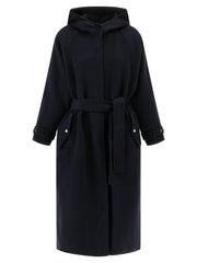 PINKO Blue Polyamide Coat - S