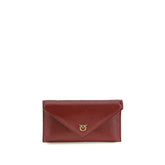 PINKO Bordeaux Calf Leather Bos Taurus Shoulder Bag