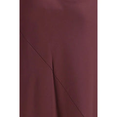 PINKO Bordeaux Marabou Casual Dress