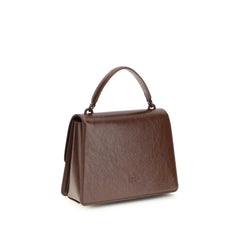 PINKO Brown Calf Leather Bos Taurus Shoulder Bag - Shoulder Bags