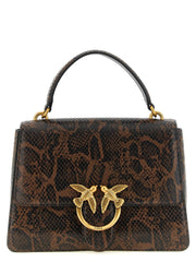 PINKO Brown Calfskin Handbag