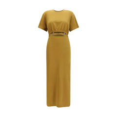 PINKO Brown Cotton Casual Dress