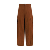 PINKO Brown Cotton Casual Pants - Trousers