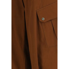 PINKO Brown Cotton Casual Pants - Trousers