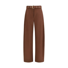 PINKO Brown Viscose Casual Pants