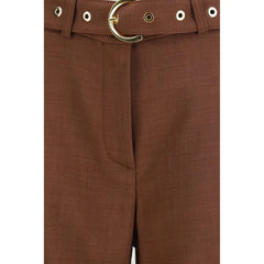 PINKO Brown Viscose Casual Pants