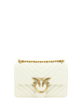 PINKO Elegant White Mini Love Shoulder Bag - Shoulder Bags