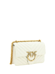 PINKO Elegant White Mini Love Shoulder Bag - Shoulder Bags