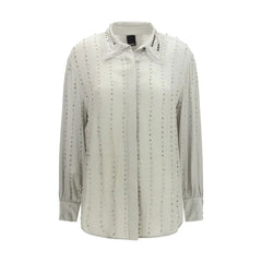 Chemise imprimée en viscose gris PINKO