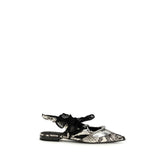 PINKO Multicolor Calf Leather Bos Taurus Ballet Flats