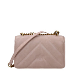 PINKO Pink Leather Crossbody Bags