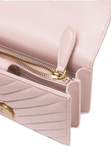 PINKO Powder Pink Love One Mini Shoulder Bag - Shoulder Bags