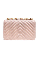 PINKO Powder Pink Love One Mini Shoulder Bag - Shoulder Bags
