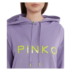 PINKO Purple Cotton Women Sweater - XXL - Hoodies