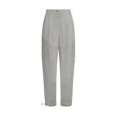 PINKO White Polyester Casual Pants - Trousers