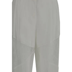 PINKO White Polyester Casual Pants - Trousers