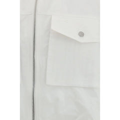 PINKO White Polyester Shell Jacket