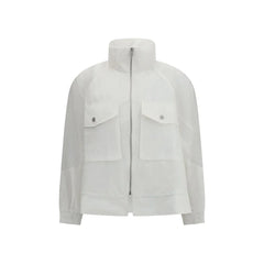 PINKO White Polyester Shell Jacket