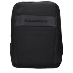 Piquadro Black Fabric Crossbody Bags
