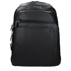 Piquadro Black Leather Backpack