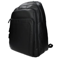 Piquadro Black Leather Backpack