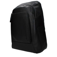 Piquadro Black Leather Backpack