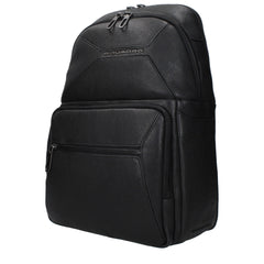 Piquadro Black Leather Backpacks