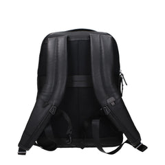 Piquadro Black Leather Backpacks