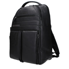 Piquadro Black Leather Backpacks