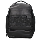 Piquadro Black Leather Backpacks