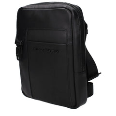 Piquadro Black Leather Crossbody Bag