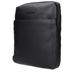 Piquadro Black Leather Crossbody Bags