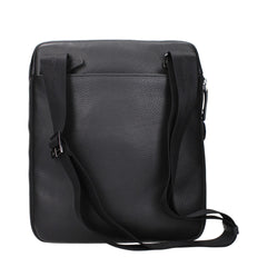Piquadro Black Leather Crossbody Bags