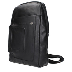 Piquadro Black Leather Crossbody Bags