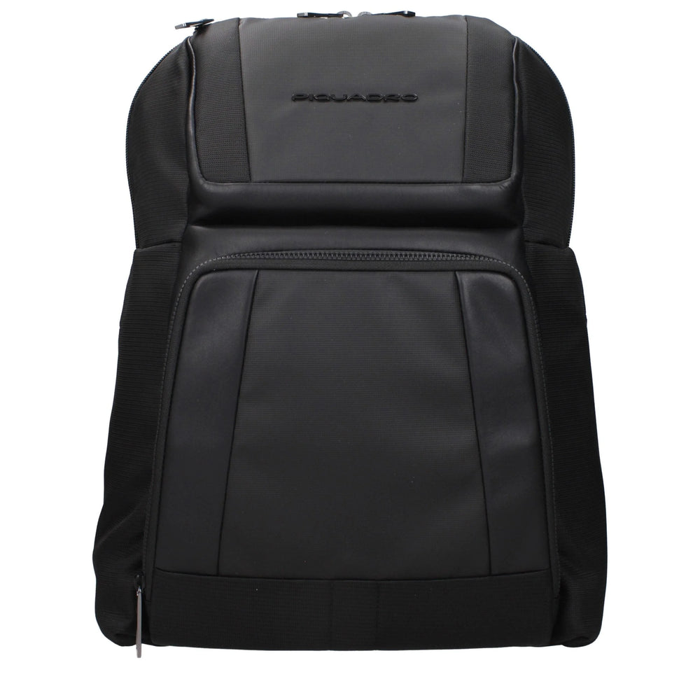Piquadro Black Nylon Backpacks