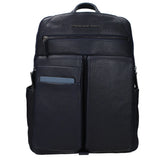 Piquadro Blue Leather Backpack