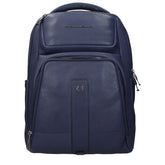 Piquadro Blue Leather Backpacks