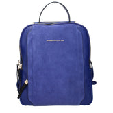 Piquadro Blue Leather Backpacks
